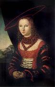 Lucas Cranach the Elder Portrait of a woman oil painting reproduction